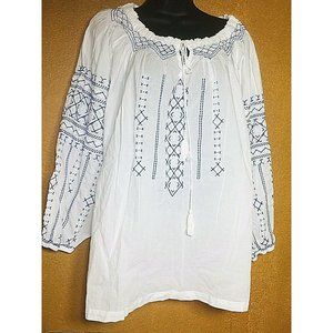 The Pyramid Collection Sz XL Tunic Embroidered Lon
